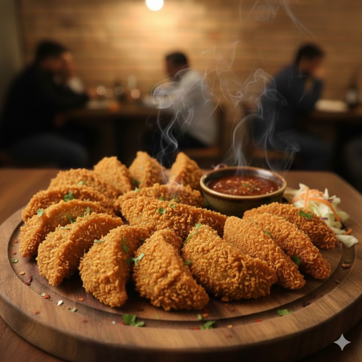 Crispy Fried Paneer Kurkure Momos